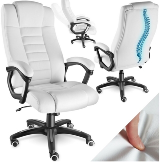 tectake Chefsessel Bürostuhl (Set, 1 St), Verstärkt gepolsterte Nackenkopfstütze