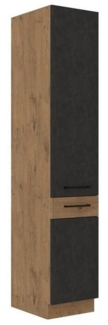 Vigo Hochschrank 40 cm Eiche Lancelot Matera Grau Küchenzeile Küchenblock Küche