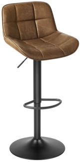 EUGAD Barhocker (1 St), Kunstleder höhenverstellbar 360° drehbar aus Metall