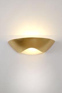 Holländer Wandleuchte 1-Flammig Matteo Curve Glas weiß satiniert