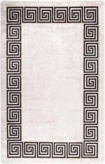 vidaXL Teppich Waschbar 160x230 cm Hellbeige Rutschfest 337949