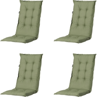 Madison Hochlehner Polsterauflage Verona Grün | 5cm | Auflage für Hochlehner-Gartenstühle