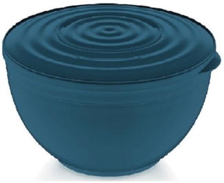 MICHELINO Rührschüssel mit Deckel Schüssel Salatschale Spülmaschinengeeignet 5500ml Blau