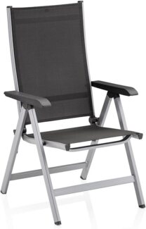 Kettler Basic Plus Klappsessel Multipositionssessel Gartensessel silber