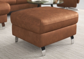 sit&more Stauraumhocker Grenoble, mit Stauraum und satinierten Füßen