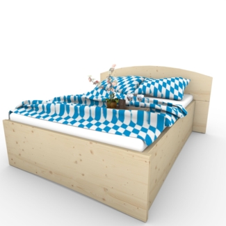 Boxspringbett Doppelbett Massivholzbett Holzbett "Platten Peter" 200x220 cm
