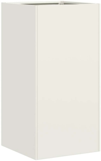 vidaXL Pflanzkübel Weiß 40x40x80 cm Kaltgewalzter Stahl 860704