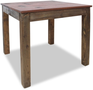 vidaXL Esstisch Gemischtes Altholz 82x80x76 cm 244495