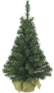 Mini Weihnachtsbaum im Jute Sack 75 cm Christbaum künstlicher Dekobaum