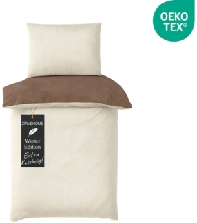 yadetextil Wendebettwäsche Winter Bettwäsche Cashmere Touch Fleece Kuschelig Warm & Flauschig, Fleece, 2 teilig, Winterbettwäsche 135x200 cm Cashmere Touch Fleece, Kuschelig