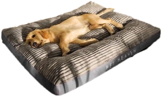 Petsation Tierbett Haustiersofa für Hunde & Katzen – Weich, Rutschfest, Waschbar, Baumwolle, Weich, kuschelig, rutschfeste Unterseite, waschbar, kratzfest