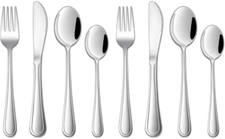 Kinderbesteck Set Edelstahl Joyfair 8-teilig ab 3 Jahren Spülmaschinenfest