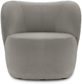 Micadoni Sessel Saamit 1-Sitzer Boucle Grau