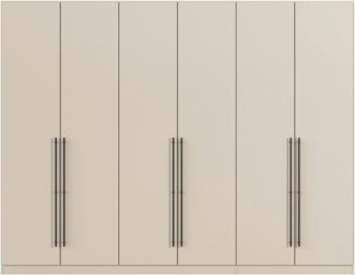 rauch Kleiderschrank Drehtürenschrank Schrank Garderobe Wäscheschrank Schlafzimmer AVOLA (in 3 verschiedenen Ausstattungen BASIC/CLASSIC/PREMIUM) mit hochwertigen Stangengriffen in Schwarz aus Metall MADE IN GERMANY