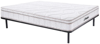 Vente-unique - Set aus Lattenrost + Federkernmatratze Memory Schaum - 140 x 200 cm - Stärke 20 cm - 3 Zonen - WOLKENTANZ von YSMÉE