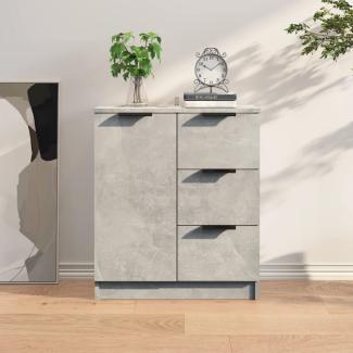 Sideboard Betongrau 60 x 30 x 70 cm Holzwerkstoff [811083]
