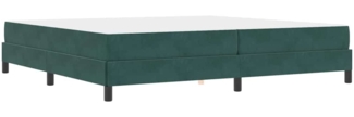 vidaXL Boxspringbett mit Matratze Dunkelgrün 200x210 cm Samt 3398764