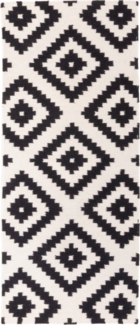 Morgenland Kelim Teppich - Trendy - Masal - läufer - 200x80 - Schwarz