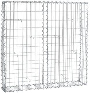 Gabione Steingabionen Steinkorb Gabionen Wand Drahtkorb 100 x 100 x 20 cm