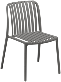 Kettler LAGO Stapelstuhl grau wetterfest, Gartenstuhl stapelbar & ergonomisch