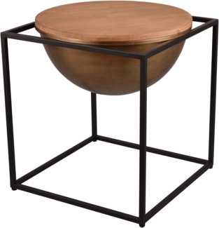 Beistelltisch Celli II - Schwarz / Holz - 53 x 53cm