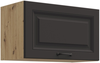 Hängeschrank 60 cm Stilo Grau + Eiche Artisan Küchenzeile Küchenblock Küche