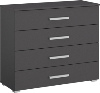 rauch Schubkastenkommode Sideboard Kommode Schubkastenkommode KOLUNA mit Dekorfront (Breite 80 cm), vier große und geräumige Schubladen mit viel Stauraum MADE IN GERMANY