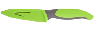 Küchenmesser mit Klingenschutz grün C6