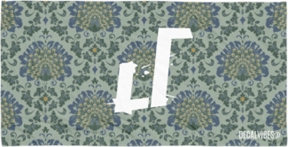 DECALVIBES Handtuch Badetuch 76 x 152 cm Pastell Green Peacock