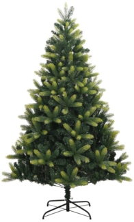 vidaXL Künstlicher Weihnachtsbaum Klappbar mit Ständer 150 cm 356761