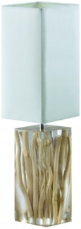 Tischlampe "Bamboo" Nachttischlampe 13x13x49,2cm Tischleuchte Leseleuchte