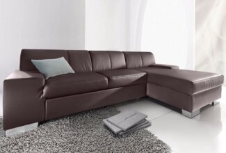 DOMO collection Ecksofa Star, zeitlose Formensprache, elegante Optik, L-Form, wahlweise mit Bettfunktion