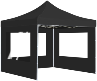 vidaXL Profi-Partyzelt Faltbar mit Wänden Aluminium 3×3m Anthrazit 45488