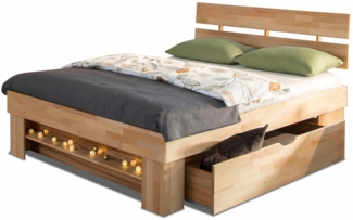 Home affaire Stauraumbett Triest, aus FSC®-zertifizierter massive Buche