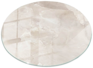 Tulup Tischplatte Glasplatte für Couchtisch Marmor-Texturmuster Glas Tischplatte