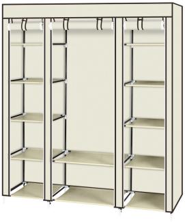 FCH Kleiderschrank mit Kleiderstange und Ablagen, 150 x 45 x 175 cm