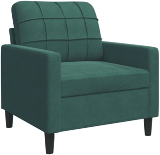 vidaXL Sessel Dunkelgrün 60 cm Samt 4007606