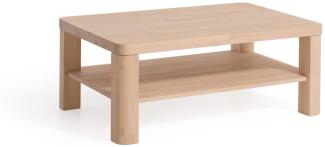 Couchtisch 'Benen XL', Massivholz, Kernbuche geölt, ca. 110x70 cm