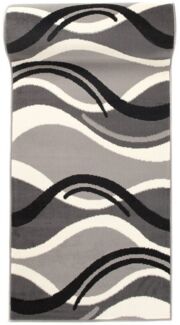 Mazovia Läufer Läufer Flurläufer Modern für Vorzimmer 70 cm Breit Grau, 70x100 cm, Kurzflor, Meterware, Höhe 8 mm