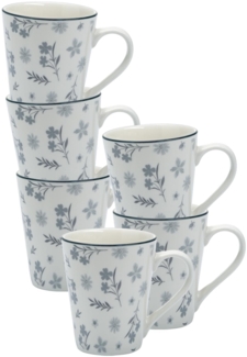 Ritzenhoff & Breker Sendai Henkelbecher 300 ml 6er Set Blume - DS