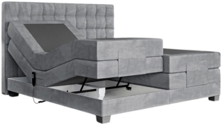 Labett Boxspringbett ELECTRA KING - Elektrisch verstellbare 140x200 160x200 180x200 200x200 (Boxspringbett, Matratze, Topper), Elektrisch verstellbare, Doppelbett mit Kopfteil, 4 Matratzen, Topper