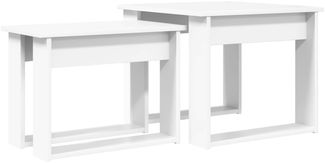 vidaXL Kaffeetisch Set 2 pcs Weiß Holzwerkstoff 8000124