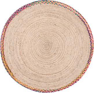 Teppich SATARA Bunt ø 120 cm Jute
