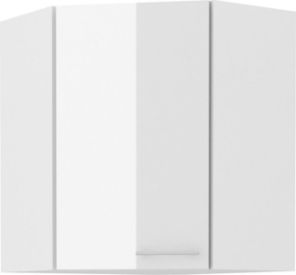 Eckhängeschrank 60x60 Lara Weiß Hochglanz Küchenzeile Küchenblock Küche
