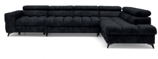 NEXT COLLECTION Ecksofa Pudding Maxi, Elegante starke Steppung, mit Bettkasten, verstellbaren Kopfstützen, mit Schalffunktion