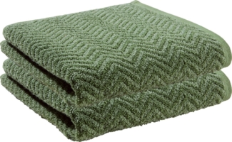 REDBEST Duschtuch Duschtuch "Palmdale" 2er-Pack, Frottier, Walk-Frottier gemustert