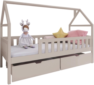 Kinderbett Darynka mit 2 Bettschubladen (Farbe: Cashmere)