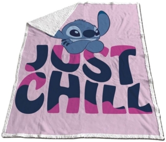 Lilo & Stitch Sherpa Kuscheldecke – Flauschige und warme Decke 150x120 cm