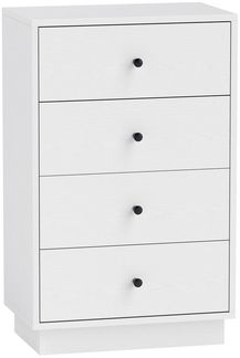 HOMCOM Kommode mit 7 Schubladen, im Modern Stil (Schrank aus Holzwerkstoff, 1 St, Sideboard), für Wohnzimmer Schlafzimmer Flur 47 x 29 x 75 cm Weiß