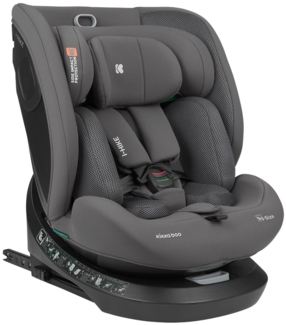 Kikkaboo i-Size Kindersitz i-Hike (40-150 cm) Isofix, 360° drehbar, verstellbar grau